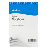 INITIATIVE SPIRAL NOTEBOOK SHORTHAND TOP BOUND 300 PAGE 200 X 127MM