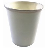 DISPOSABLE CUP 7oz PAPER SINGLE WALL WHITE