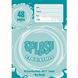 SPLASH EXERCISE BOOK QLD RULED YEAR 1 24MM 60GSM 48 PAGE A4