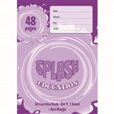 SPLASH EXERCISE BOOK QLD RULED YEAR 2 18MM 60GSM 48 PAGE A4