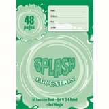 SPLASH EXERCISE BOOK QLD RULED YEAR 34 12MM 60GSM 48 PAGE A4