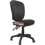 ORANGE DUST ALICE CHAIR MEDIUM BACK 510 X 490 X 880MM OPAL BLACK