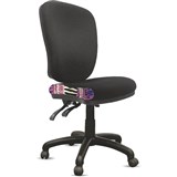 ORANGE DUST ALICE CHAIR MEDIUM BACK 510 X 490 X 880MM PEARL BLACK