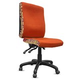 ORANGE DUST SPECTRUM KATHERINE OFFICE CHAIR HIGH BACK 510 X 450 X 990MM GOLDEN ORANGE