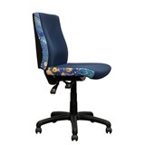 ORANGE DUST SPECTRUM KATHERINE OFFICE CHAIR MEDIUM BACK 510 X 450 X 910MM OCEAN BLUE