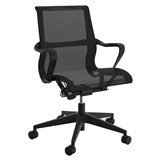 OLG SCROLL MEETING ROOM CHAIR BLACK