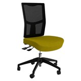OLG URBAN MESH CHAIR WITH MOTION FELT FABRIC SEAT BUMBLEBEE YELLOW NYLON BASE