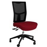 OLG URBAN MESH CHAIR WITH MOTION FELT FABRIC SEAT CHILLI RED NYLON BASE
