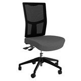 OLG URBAN MESH CHAIR WITH MOTION FELT FABRIC SEAT STONE GREY NYLON BASE
