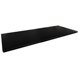 STEELCO TAMBOUR SHELVES 1200 X 463MM BLACK SATIN