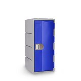 STEELCO HEAVY DUTY HDPE LOCKER 1 TIER HALF HEIGHT 900 X 385 X 500MM