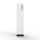 STEELCO LAMINATE LOCKER 1 DOOR 1850 X 400 X 500MM WHITE