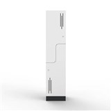 STEELCO LAMINATE LOCKER Z DOOR 1850 X 400 X 500MM WHITE