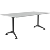 OLG MODULUS MEETING TABLE ALL BLACK FRAME 1800 X 900MM WHITE TOP