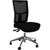 OLG URBAN TASK CHAIR ALLOY BASE MESH BACK AND MOTION FELT FABRIC SEAT BLACK
