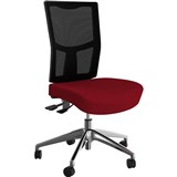 OLG URBAN TASK CHAIR ALLOY BASE MESH BACK AND MOTION FELT FABRIC SEAT CHILLI RED