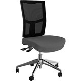 OLG URBAN TASK CHAIR ALLOY BASE MESH BACK AND MOTION FELT FABRIC SEAT STONE GREY