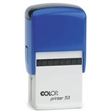 COLOP P53 PRINTER SELF INKING CUSTOM MADE STAMP 45 X 30MM BLUE