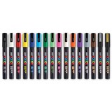 POSCA PC3M PAINT MARKER BULLET FINE 13MM ASSORTED PACK 16