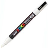 POSCA PC3M PAINT MARKER BULLET FINE 13MM WHITE