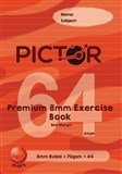 PICTOR PREMIUM EXERCISE BOOK A4 RULED 8MM  MARGIN 64 PAGE MARS