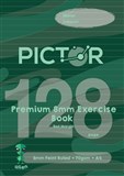 PICTOR PREMIUM A4 128 PAGE EXERCISE BOOK 8MM RULED 70GSM ALIEN