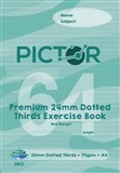 PICTOR PREMIUM A4 64 PAGE EXERCISE BOOK 24MM DOTTED THIRDS 70GSM UFO