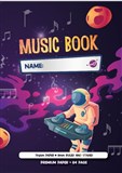 PICTOR PREMIUM A4 96 PAGE MUSIC BOOK 8MM RULED AND STAVED 70GSM