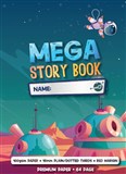 PICTOR PREMIUM 330 X 240MM 64 PAGE MEGA STORY BOOK 18MM PLAIN  DOTTED THIRDS 100GSM HOMEBASE