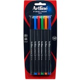ARTLINE SUPREME FINELINER PEN 04MM ASSORTED PACK 6