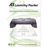 GOLD SOVEREIGN LAMINATING POUCH A3 80micron FULL GLOSS PK100
