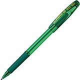 PENTEL BK401 SUPERB G BALLPOINT PEN 10MM GREEN BOX 12