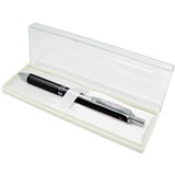 PENTEL BL407 ENERGEL METALLIC RETRACTABLE GEL INK PEN 07MM BLACK BARREL BLACK INK