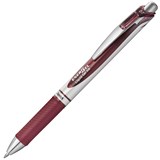 PENTEL BL77 ENERGEL RETRACTABLE GEL INK PEN 07MM BURGUNDY BOX 12