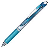 PENTEL BL77 ENERGEL RETRACTABLE GEL INK PEN 07MM SKY BLUE BOX 12