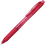 PENTEL BLN104 ENERGEL RETRACTABLE GEL INK PEN 04MM RED BOX 12