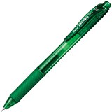 PENTEL BLN105 ENERGELX RETRACTABLE GEL INK PEN FINE 05MM GREEN BOX 12