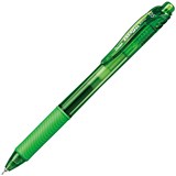 PENTEL BLN105 ENERGELX RETRACTABLE GEL INK PEN FINE 05MM LIME GREEN BOX 12