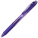 PENTEL BLN105 ENERGELX RETRACTABLE GEL INK PEN FINE 05MM VIOLET BOX 12