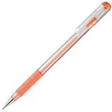 PENTEL K118 HYBRID GEL GRIP GEL INK PEN 08MM ORANGE BOX 12