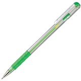 PENTEL K118 HYBRID GEL GRIP GEL INK PEN 08MM LIGHT GREEN BOX 12