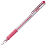 PENTEL K118 HYBRID GEL GRIP GEL INK PEN 08MM METALLIC RED BOX 12