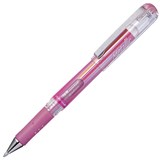 PENTEL K230 HYBRID GEL GRIP DX GEL INK PEN 10MM METALLIC PINK BOX 12