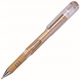 PENTEL K230 HYBRID GEL GRIP DX GEL INK PEN 10MM GOLD BOX 12