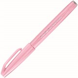 PENTEL SES15C BRUSH SIGN PEN MARKER PALE PINK BOX 10