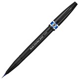PENTEL SESF30C ARTIST BRUSH SIGN PEN SUPER FINE BLUE BOX 12