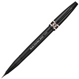 PENTEL SESF30C ARTIST BRUSH SIGN PEN SUPER FINE BROWN BOX 12