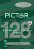 PICTOR PREMIUM PRO A4 128 PAGE PP EXERCISE BOOK RULED 8MM 70GSM ALIEN