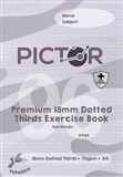 PICTOR PREMIUM PRO A4 96 PAGE PP EXERCISE BOOK DOTTED THIRDS 18MM 70GSM SATELLITE