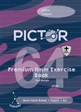 PICTOR PREMIUM PRO A4 64 PAGE PP EXERCISE BOOK 11MM RULED 70GSM CANCER